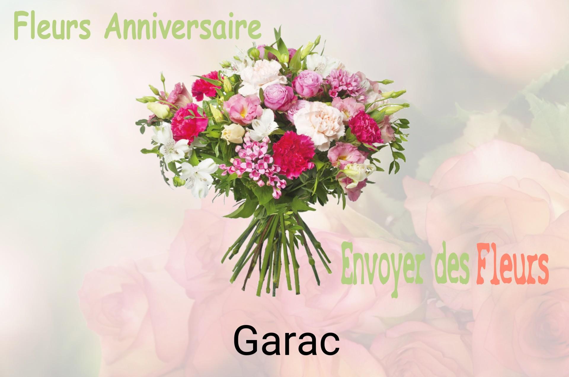 Bouquet de fleurs d’anniversaire livré à Garac