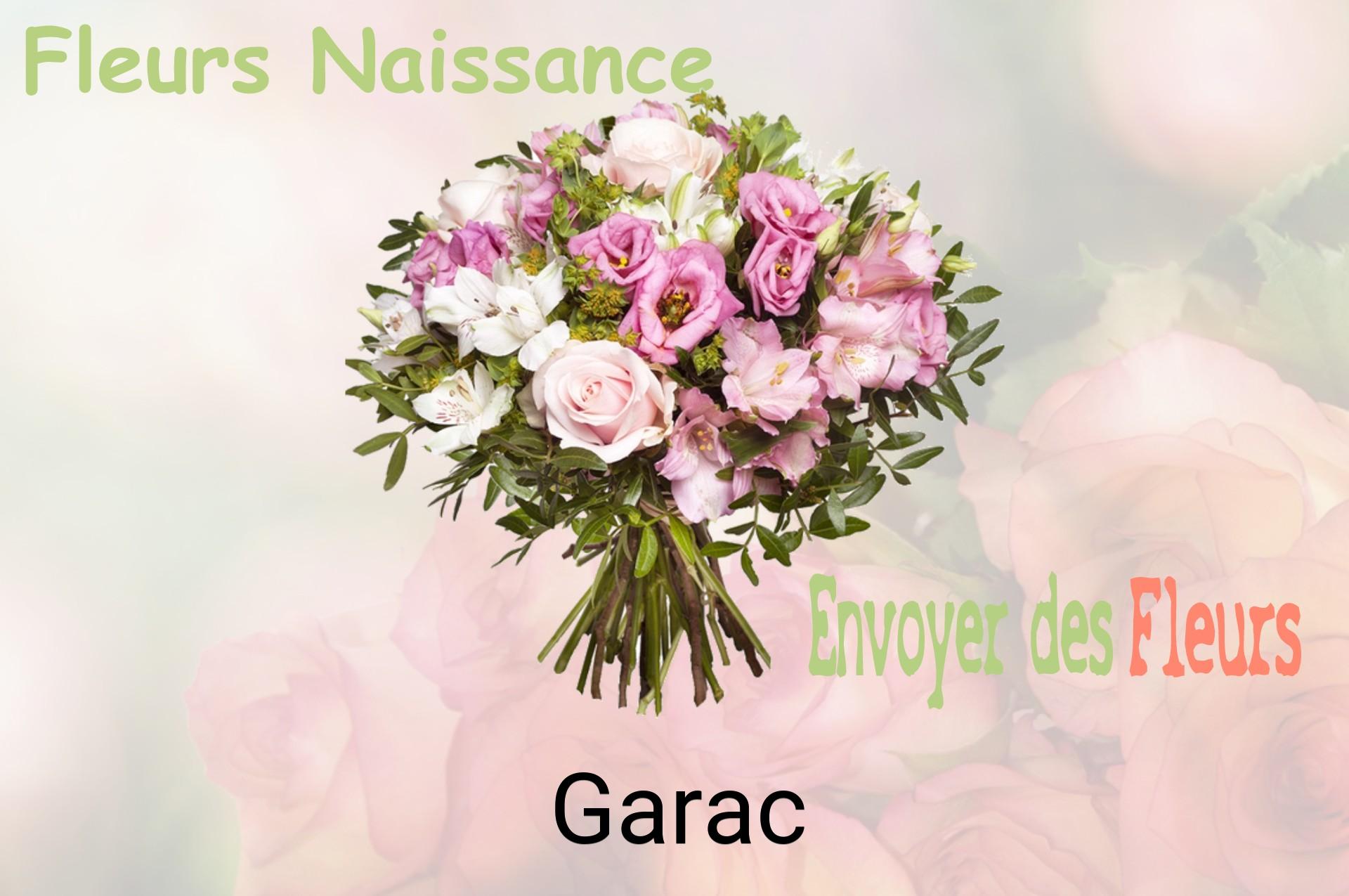 Bouquet de fleurs de naissance livré à Garac